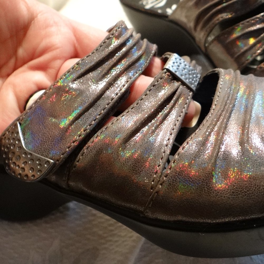 Abeo Darci Brown Sparkle Sandals Size 8N - Picture 2 of 7